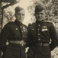 1945 г., Польша. В.П. Осипов - справа.